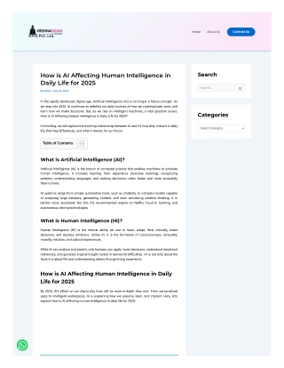 How is AI Affecting Human Intelligence in Daily Life for 2025