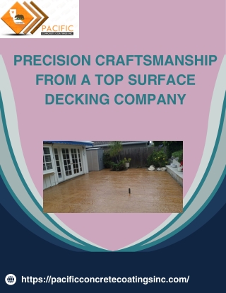 Precision Craftsmanship from a Top Surface Decking Company
