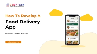 How to Develop a Food Delivery App