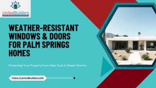 Boost Energy Efficiewindows Palm Springsncy with New Windows Palm Springs Homes