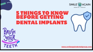 5 things to know before getting dental implants