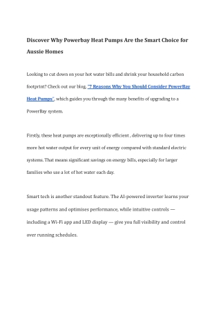 Want to Know About Heat Pump in Australia