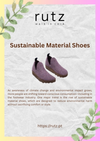 Stylish and Sustainable: Shoes Made from Earth-Friendly Materials