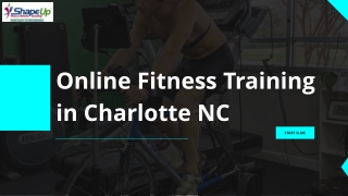 online personal training in Charlotte NC - Charlotte Personal Trainer