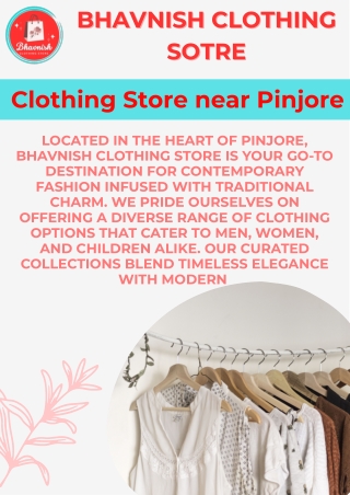 Best Clothing Store Near Pinjore