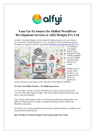Design That Converts Hire WordPress Website Designer Today