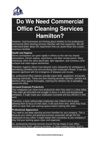 Do We Need Commercial Office Cleaning Services Hamilton.docx