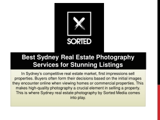 Professional Sydney Real Estate Photography Services | Sorted Media