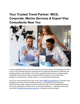 Your Trusted Travel Partner_ MICE, Corporate, Marine Services & Expert Visa Consultants Near You