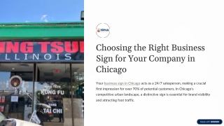 Eye-Catching Custom Business Signs in Chicago