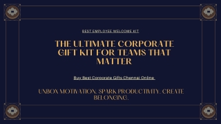 Welcome with Purpose The Ultimate Corporate Gift Experience