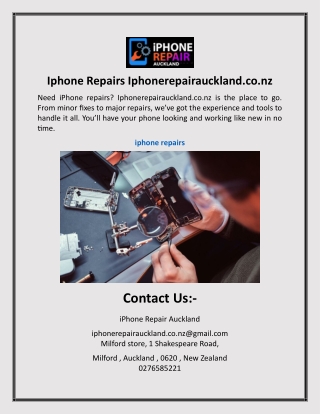 Iphone Repairs | Iphonerepairauckland.co.nz