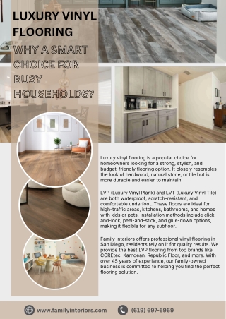 Luxury Vinyl Flooring  Why A Smart Choice for Busy Households