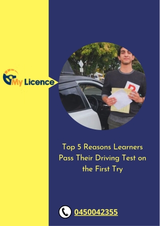 Top 5 Reasons Learners Pass Their Driving Test on the First Try