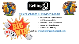 Create Your 1xBet Exchange ID Online | 24/7 Customer Support