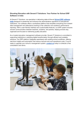 School ERP software India