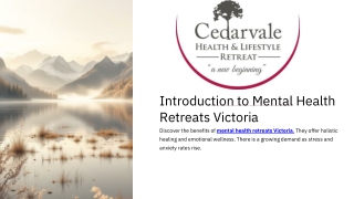 Mental Health Retreats Victoria | Holistic Wellness & Recovery at Cedarvale Retr
