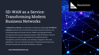 Unlocking Agility with SD-WAN as a Service