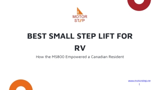 MS800 Step Lift: The Best Small Lift for RV Accessibility