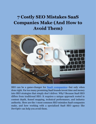 7 Costly SEO Mistakes SaaS Companies Make (And How to Avoid Them)