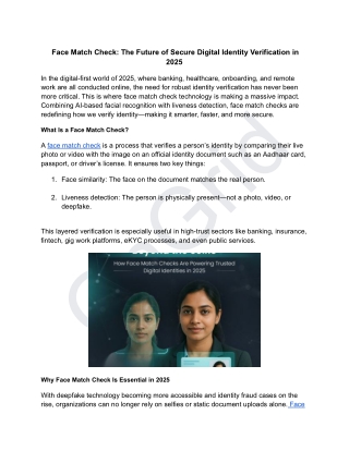 Face Match Check_ The Future of Secure Digital Identity Verification in 2025