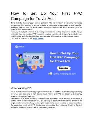 How to Set Up Your First PPC Campaign for Travel Ads (1)