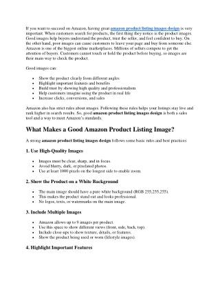 amazon product listing images design