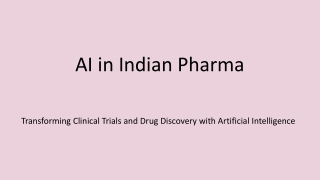 AI-Powered Drug Discovery & Trials in Indian Pharma