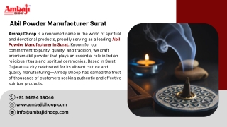 Abil Powder Manufacturer Surat