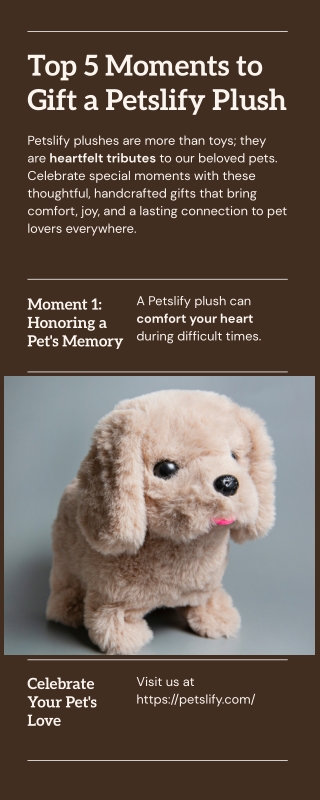 Top 5 Moments to Gift a Petslify Plush