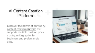 AI Content Creation Platform