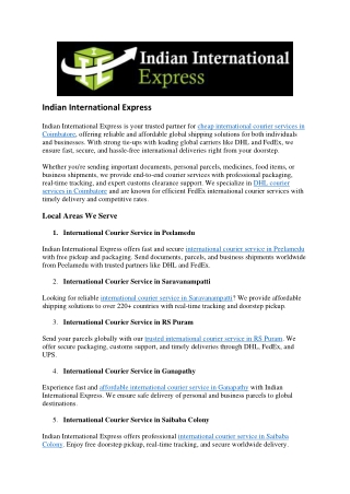 Indian International Express