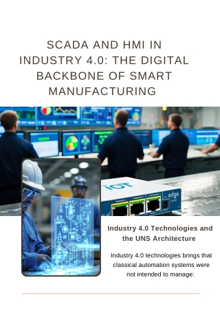 SCADA and HMI in Industry 4.0 The Digital Backbone of Smart Manufacturing
