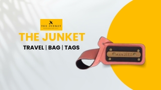 The Junket  - Travel  Bag Tags
