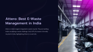 Best E-Waste Management Company in India - Attero