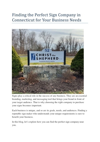 Eye-Catching Monument Signs CT – Boost Your Business or Property Visibility