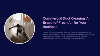 commercial duct cleaning