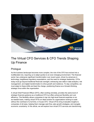 Boost Finance with Virtual CFO Services | Outsource & Hire Now