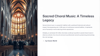 Sacred Choral Music That Speaks to the Soul