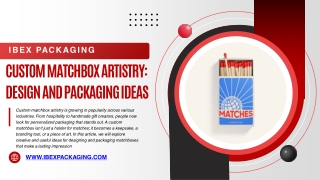 Custom Matchbox Artistry Design and Packaging Ideas
