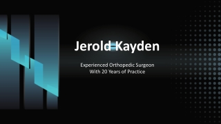 Jerold Kayden - A Skilled Clinician From Boston, MA