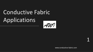 Conductive Fabric Applications
