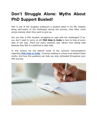 Don’t Struggle Alone_ Myths About PhD Support Busted!