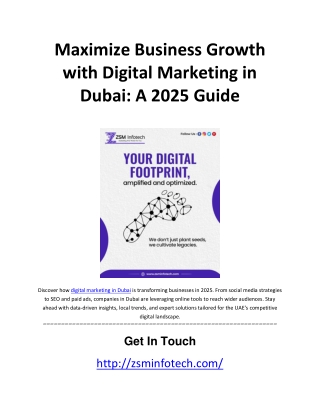 Maximize Business Growth with Digital Marketing in Dubai