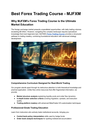 Best Forex Trading Course - MJFXM