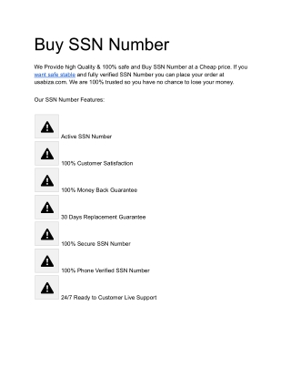 Why People Buy SSN Numbers Online in 2025