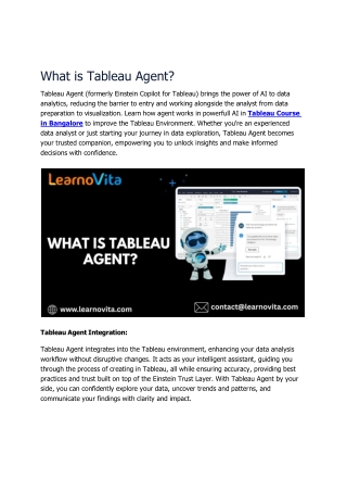 What is Tableau Agent