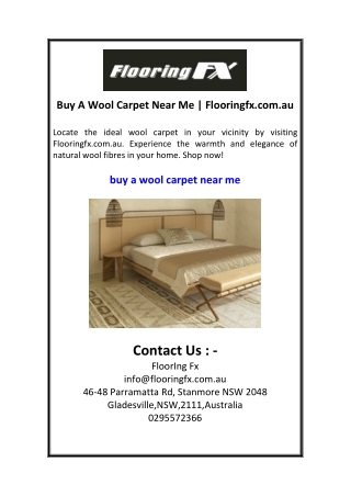 Buy A Wool Carpet Near Me  Flooringfx.com.au