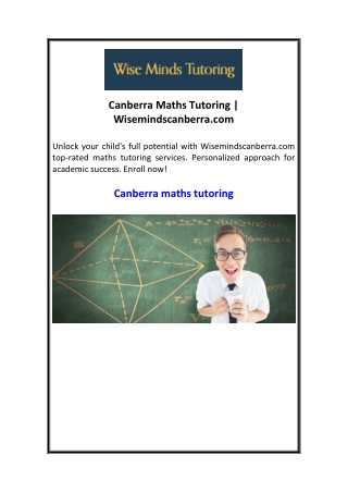 Canberra Maths Tutoring  Wisemindscanberra.com