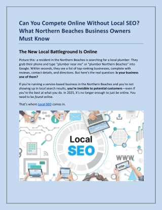 Can You Compete Online Without Local SEO